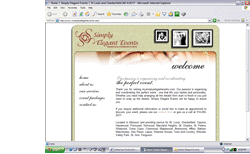 View Simply Elegant Events website design